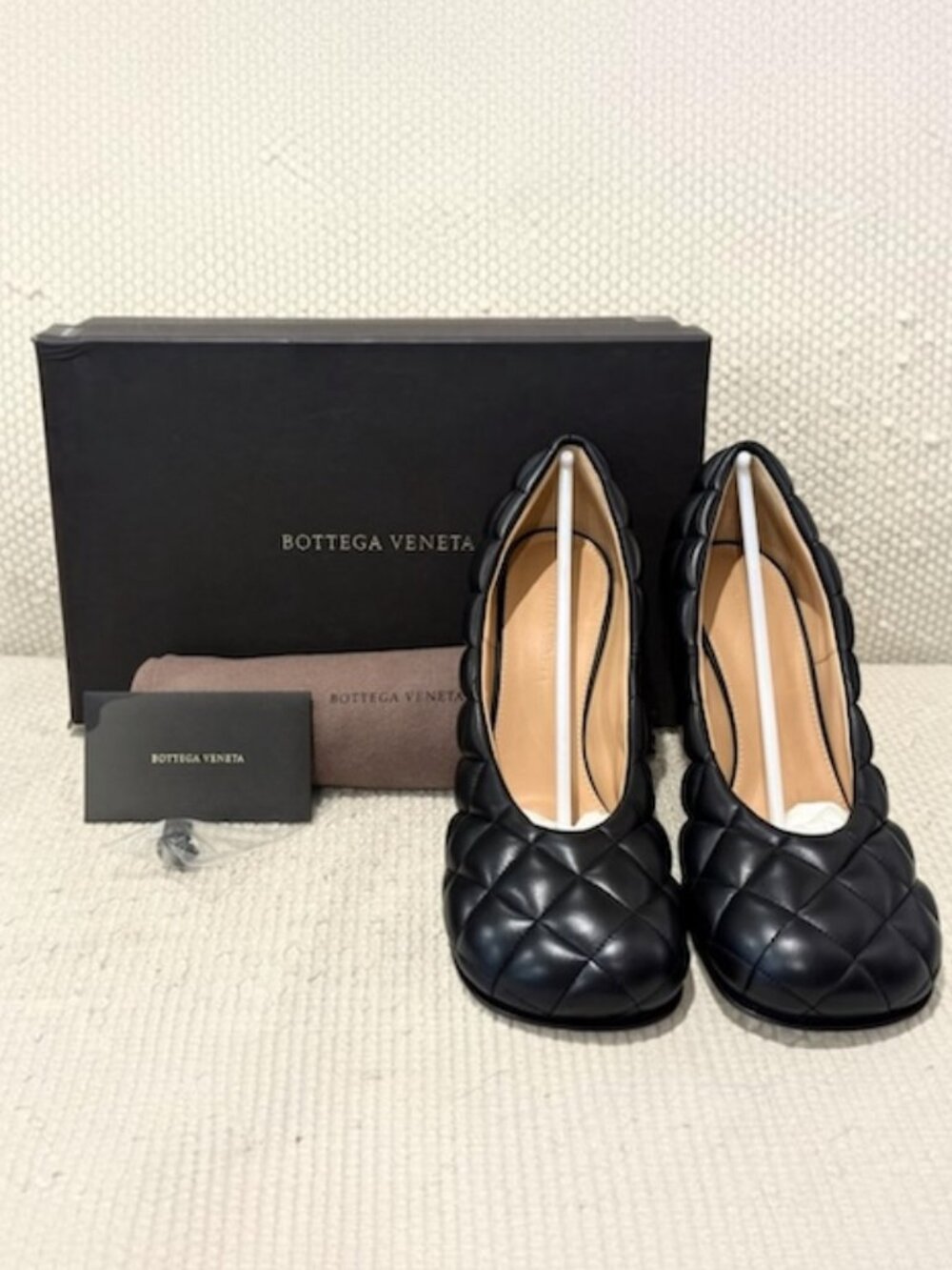 Bottega Veneta Padded Bloc Matelassé Nappa Pump Black 38 | Daniel Lee Era - Picture 9 of 10